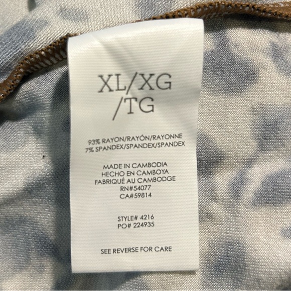 CAbi Selma Leopard Print Long Sleeve Maxi - Size XL - Picture 7 of 7